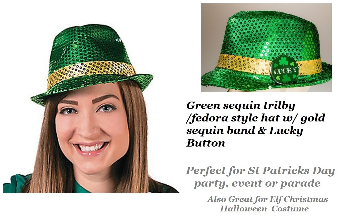 st patrick's day fedora hat
